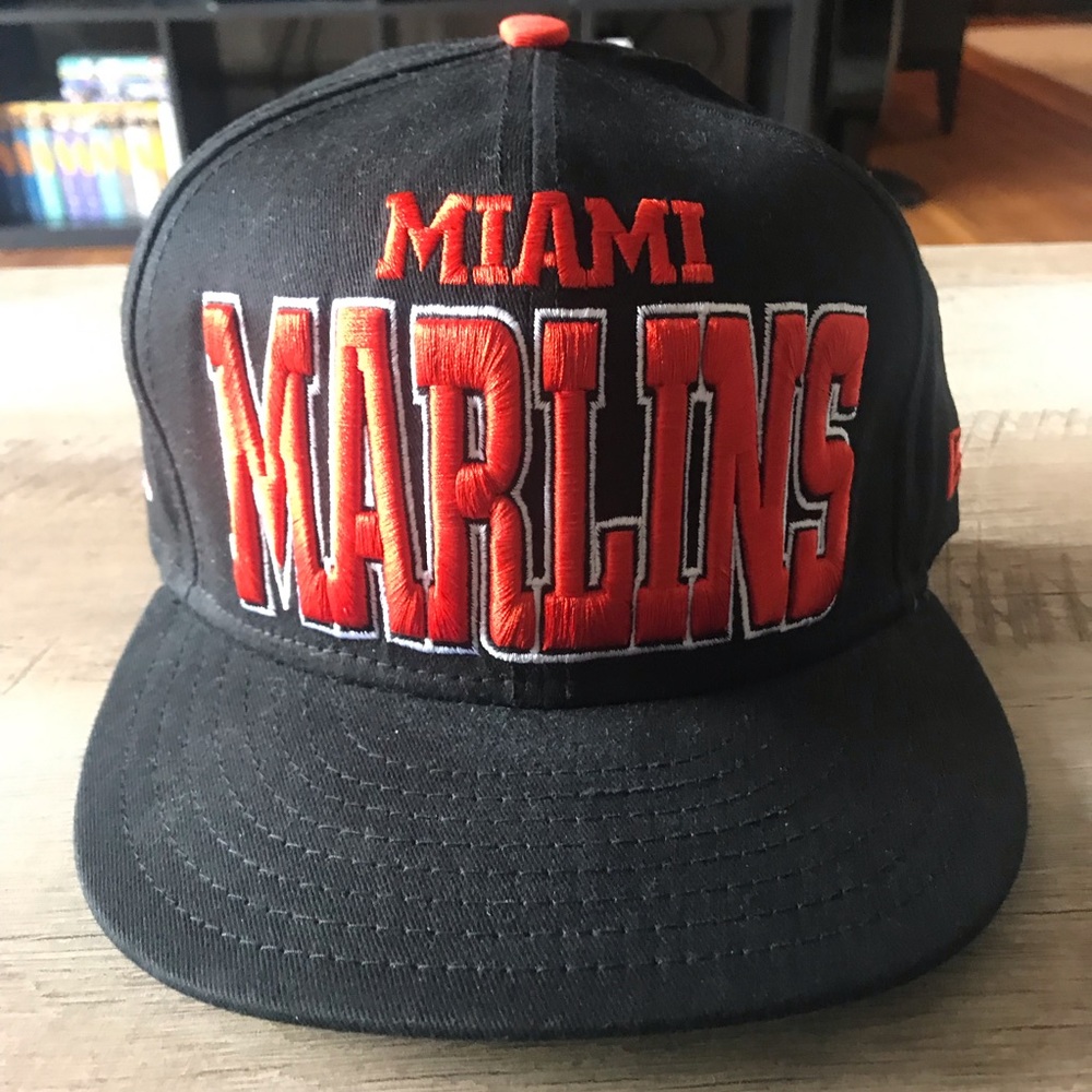 Miami Marlins flat brim hat